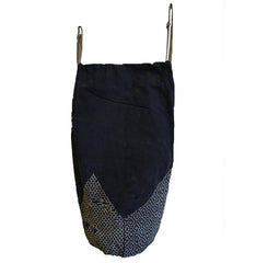 A Well-Worn Sashiko Stitched Bag: Embroidered Cotton