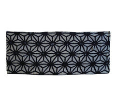 A Layered and Stitched Chuusen Dyed Cloth: Hemp Leaf Pattern