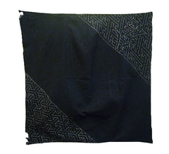 A Sashiko Stitched Cotton Furoshiki: Elaborate Decoration