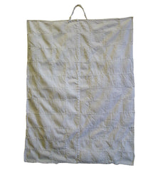 An Unusual Sashiko Stitched Textile: Cotton Square with a Handle