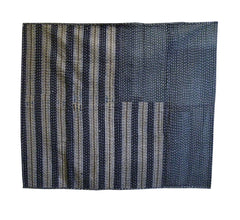 A Wonderfully Sashiko Stitched Coverlet: Piece Constructed