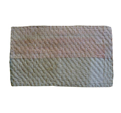 A Coral Pink and White Zokin: Sashiko Stitched