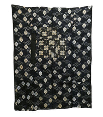 A Good-Sized Boro Futon Cover: Large Scale Cotton Kasuri
