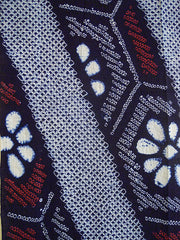 A Length of Shibori Dyed Cotton: Strong Diagonals