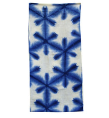 An Itajime Dyed Cotton Diaper: Floral Geometry