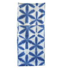 An Itajime Shibori Diaper: Snow Flowers and Gauzy Cotton