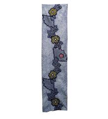 A Length of Shibori Dyed Cotton: Cascade of Fans