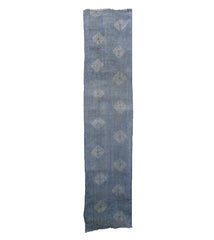 A Length of Shibori Dyed Mosquito Netting: Soft Blue Tone