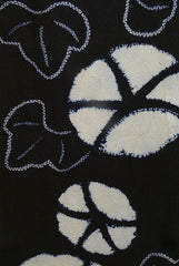 A Length of Dark Toned Shibori: Morning Glories