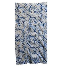A Large Cloth of Shibori and Stenciled Images: Machine Stitched