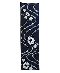 A Length of Cotton Shibori: Morning Glories