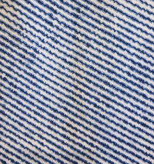 A Length of Diagonally Striped Chidori Shibori: Stitched Parallel Lines