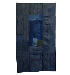 A Beautifully Arranged Boro Shikimono: Indigo Dyed Cotton Sleeping Mat