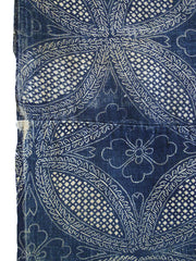 A Length of Indigo Dyed Katazome: Richly Detailed Pattern