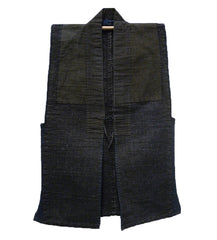 An Unused Shonai Sodenashi: Rag Weave, Sashiko, Possibly Paper