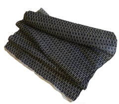 A Partial Bolt of 19th Century Tsumugi Silk Katazome: Supple Texture