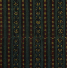 A Square of Hand Blocked Indian Cotton: Balotra, Rajasthan