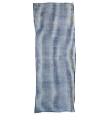 A Short Length of Suji Shibori: Indigo Dyed Cotton