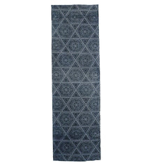 A Length of Gently Faded Katazome Cotton: Interlocking Hexagons