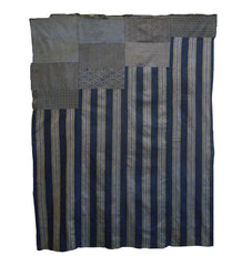 A Double-Sided Boro Futon Cover: Unusual Stepped Piecing
