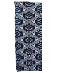 A Length of Jishiro Katazome: Blue on White