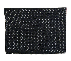 A Black Zokin: White Stitches