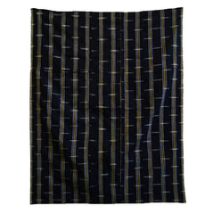 A Pieced Kasuri Furoshiki: Machine Stitched with Sashiko Stitched Edges