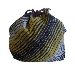 A Cotton Drawstring Bag: Hand Stitched