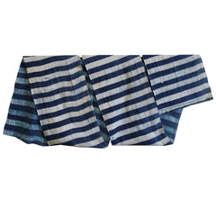 A Length of Resist Dyed Festival Cloth: Hand Spun Cotton