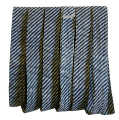 A Narrow Festival Rope: Stencil Resist Dyed Cotton