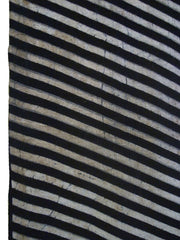 A Length of Diagonally Striped Katazome Cotton: Blurred