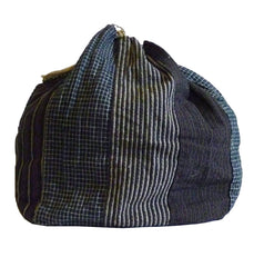 An Elegant and Subtle Cotton Komebukuro: Narrow Stripes and Small Checks