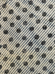 A Length of Stenciled Shibori: Two Processes
