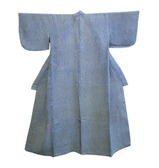A Wonderfully Beautiful Kumanozome Yukata: Moire in Hemp or Ramie