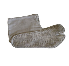A Pair of Unused Tabi: Starched and Undyed