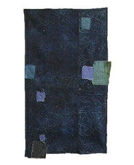A Katazome Boro Fragment: Faux Shibori Bamboo