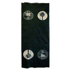 An Oversized Resist Dyed Cotton Textile: Symmetry and Patching