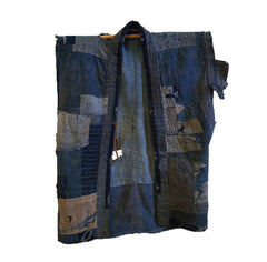 A Beautifully Tattered Boro Noragi: Wonderful Old Cotton Scraps