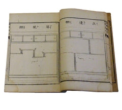 A Taisho Era Book: Schematic Drawings for Tea House Shelves