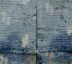 A Pair of Rustic and Boro Hand Guards: Extreme Sashiko Stitching