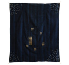A Striped Sashiko Stitched Furoshiki: Good Age, Old Cotton