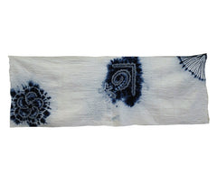 A Meiji Era Tenugui: Blank Shibori and Plum Blossom