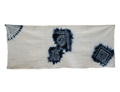 A Meiji Era Tenugui: Fine Shibori and Stylized Lightning