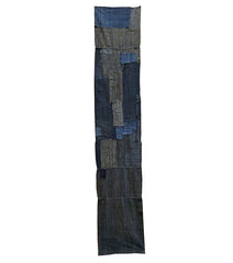 A Beautifully Patched Old Boro Length: Hand Spun, Hand Woven Cotton