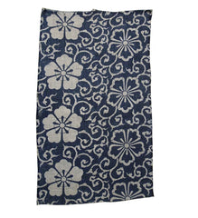 A Fragment of Old Katazome Dyed Cotton: Beautiful Hand Spun Yarns