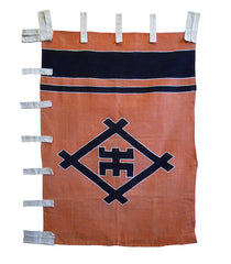 An Unused Meiji Era Cotton Flag: Hand Spun Cotton Yarns