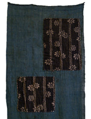 A Length of Indigo Dyed Cotton Kaya: Beautiful Patches and Mending