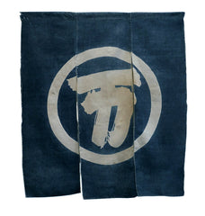 A Three Panel Tsutsugaki Dyed Noren: Hand Spun Cotton