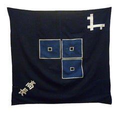 A Tsutsugaki Dyed Furoshiki: Indigo Dyed Wrapping Cloth