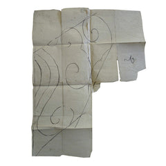 A Hand Drawn Drawing: Decorative Roof Tile